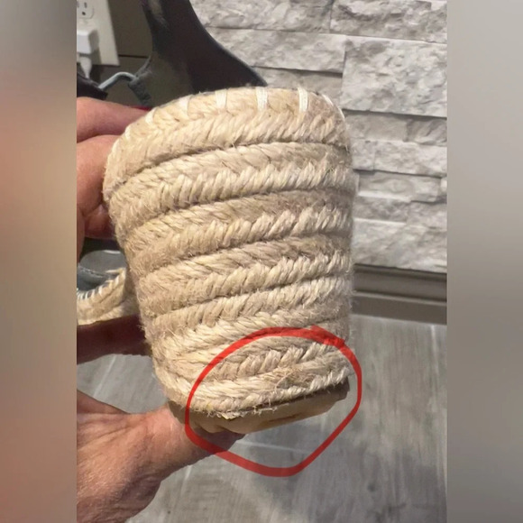 Eileen Fisher espadrilles, gray upper leather, hardly used size 8 - Picture 7 of 13